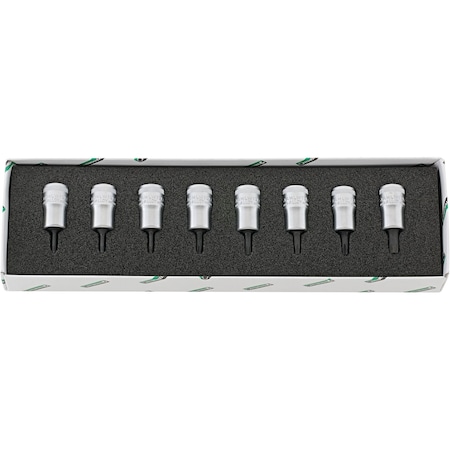 Stahlwille Tools 3/8 Inches Drive Socket & Ratchet Sets, Torx, 8 pcs 96021001